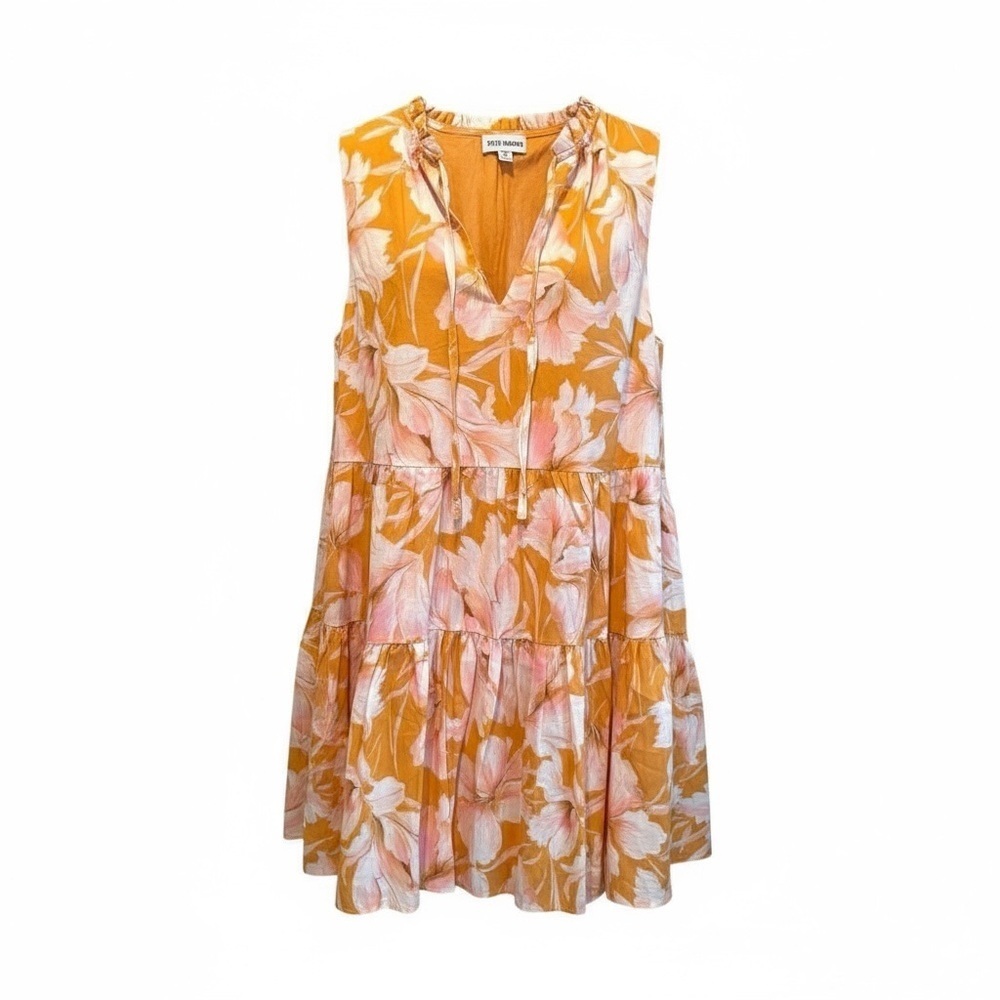 🌸 Steve Madden Floral Tiered Cotton Dress | Size M | NWOT - Picture 2 of 6